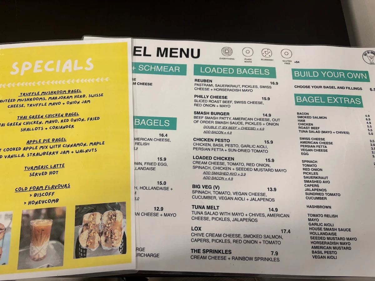 Menu, Out of Order