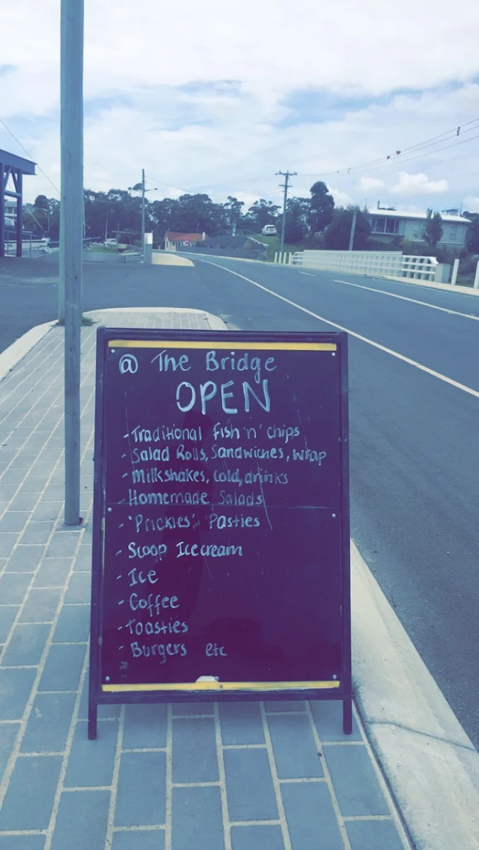 Menu, @ The Bridge