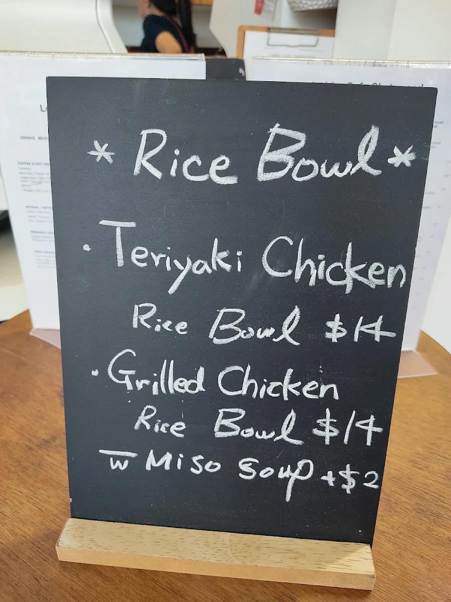 Menu, Lobby Cafe Chatswood