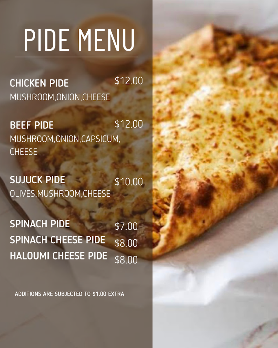 Menu, OZ GRILLZ