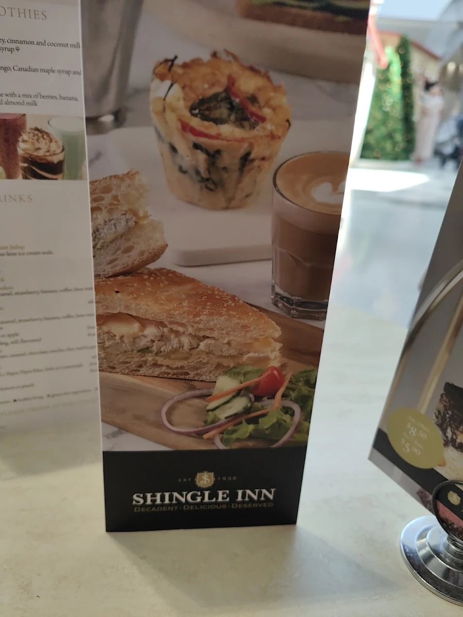 Menu, Shingle Inn Mt Gravatt