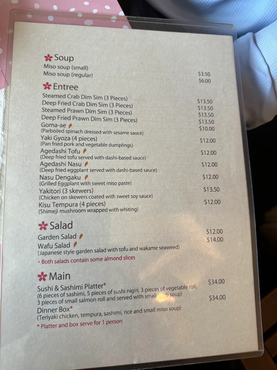 Menu, Teriyaki Boy Balmain