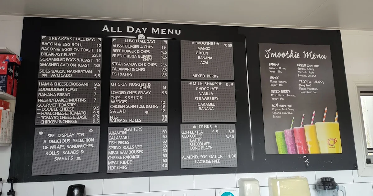 Menu, Village Cafe at Rookwood General Cemetery