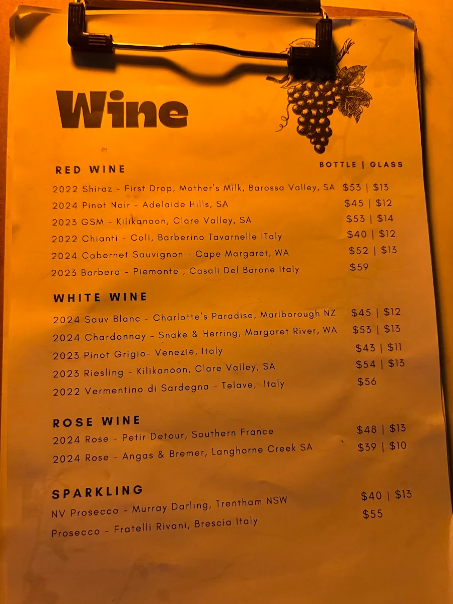 Menu, Erko Pantry