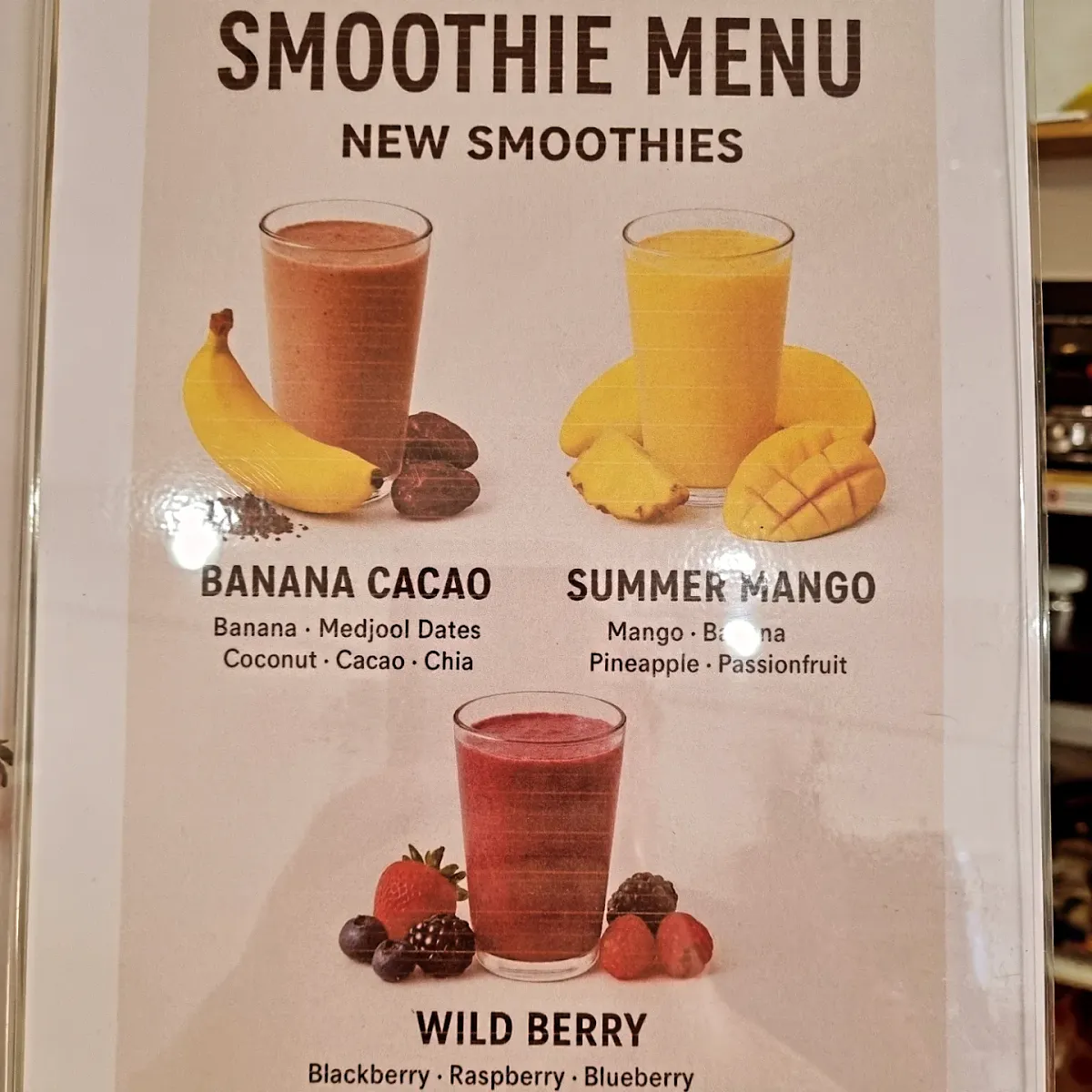 Menu, Sams Family Cafe