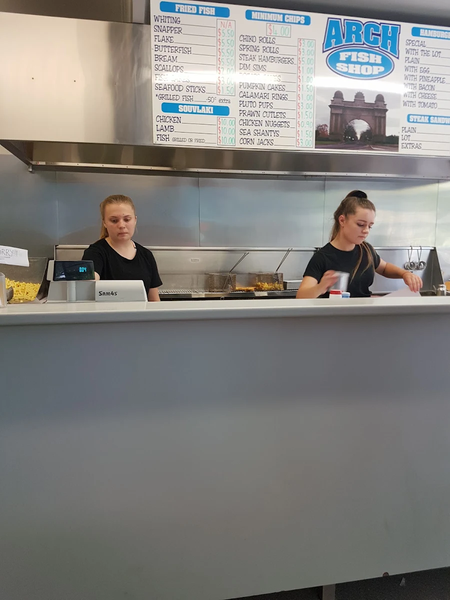 Menu, Arch Fish Shop