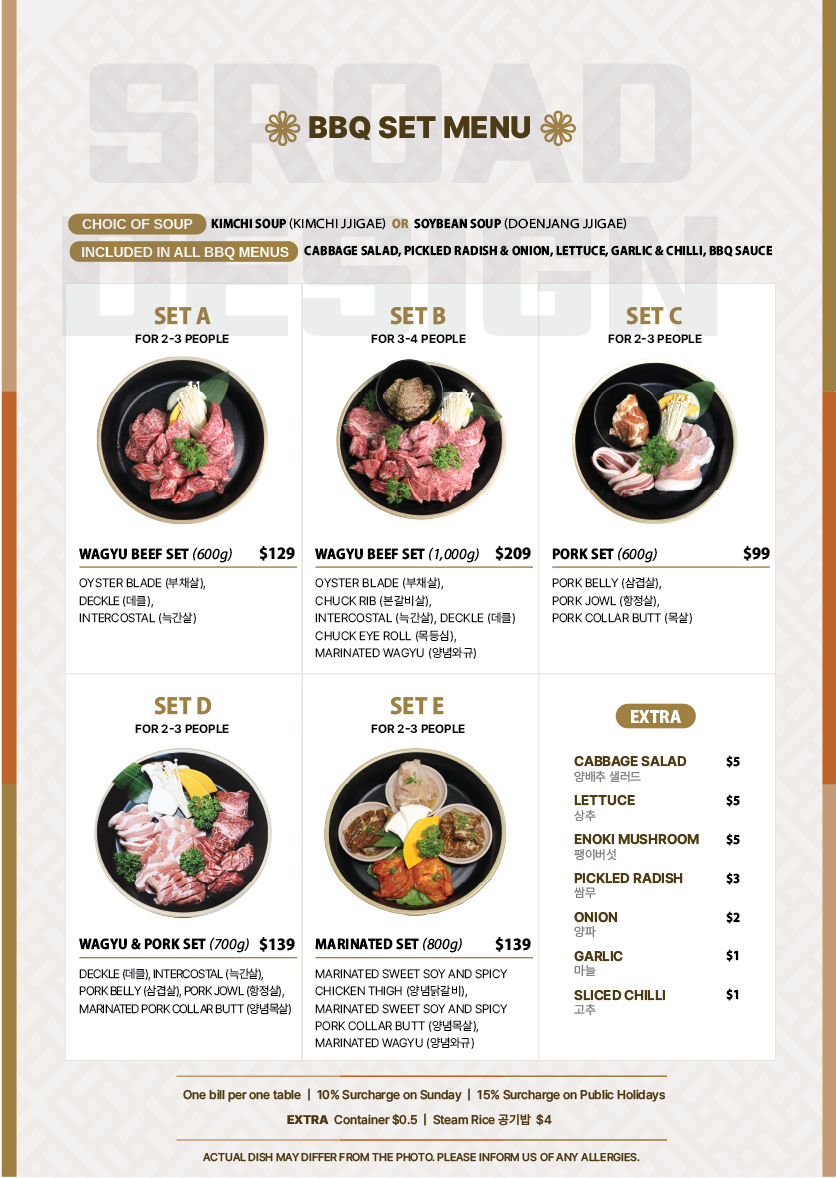 Menu, KogiGO