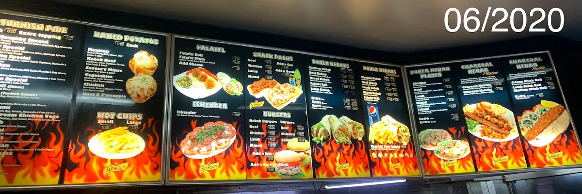 Menu, Woodfired Pizza & Kebab North Willoughby