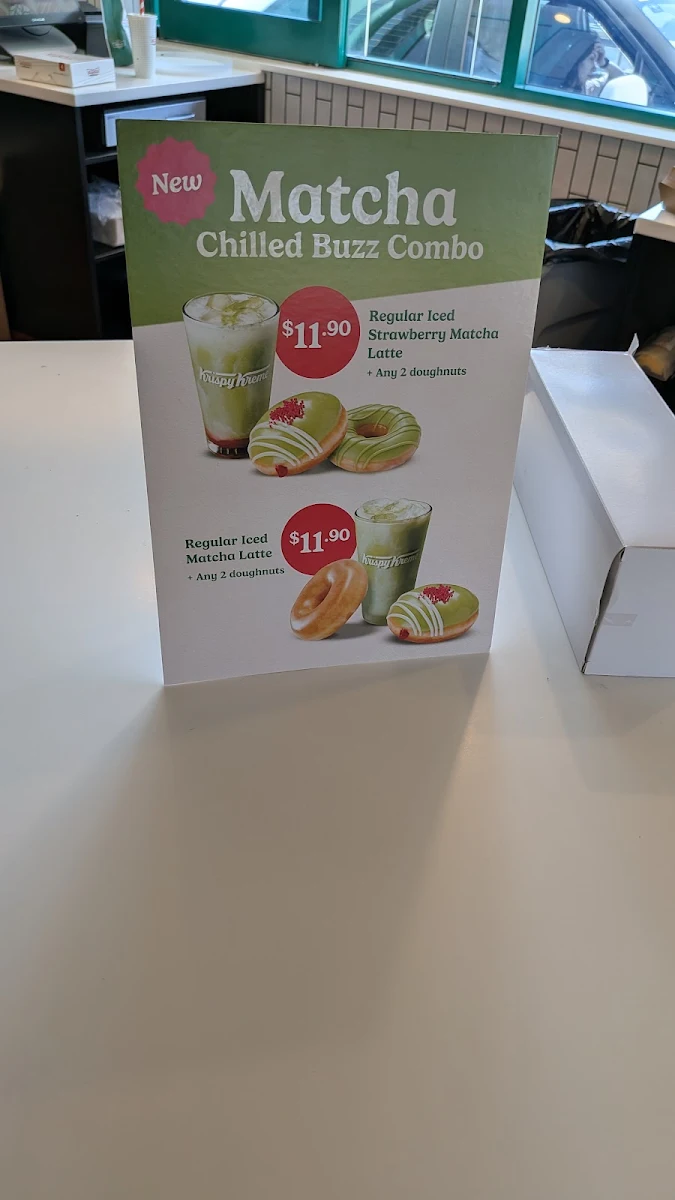 Menu, Krispy Kreme Coomera