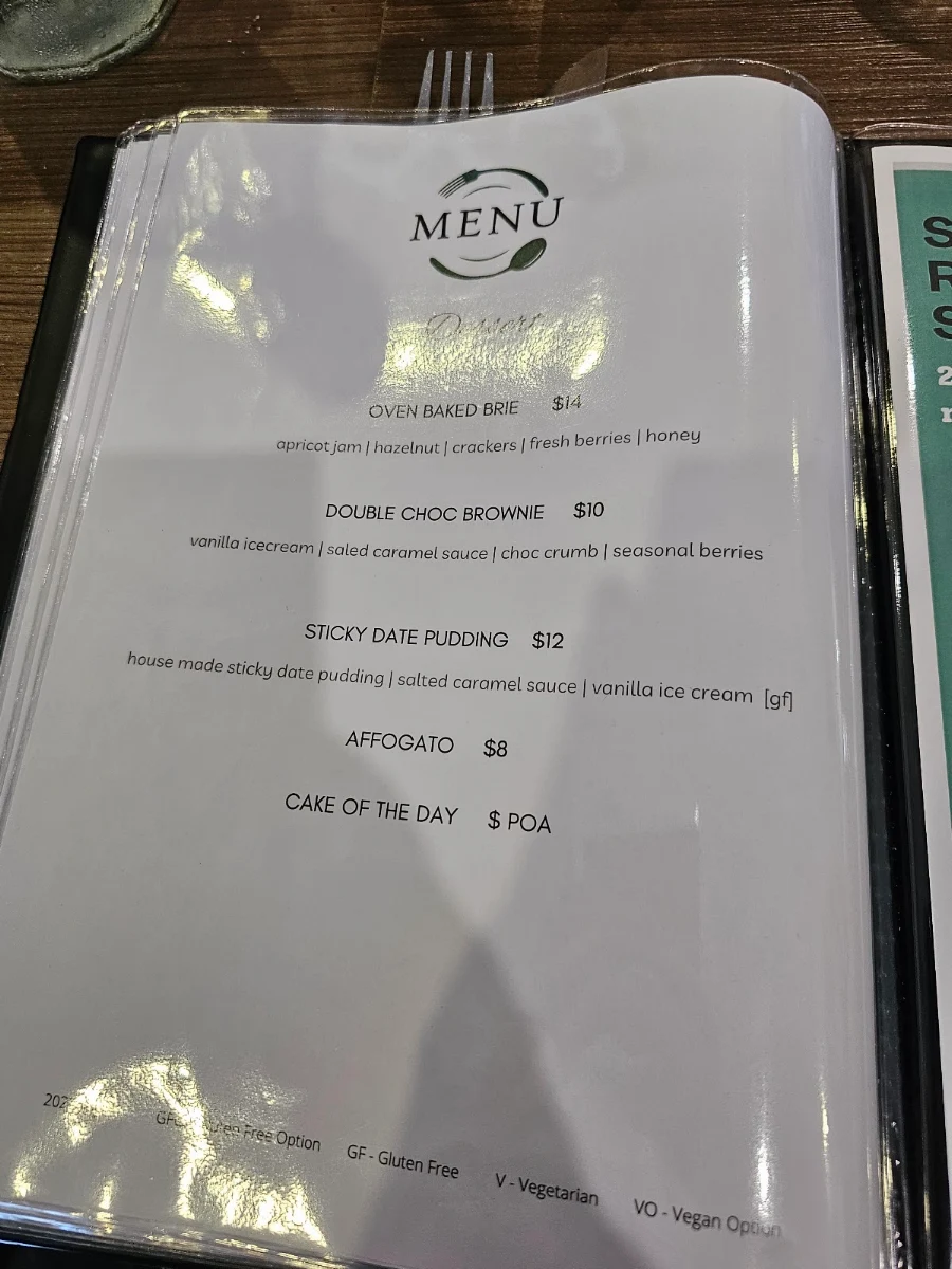 Menu, Odin Tavern