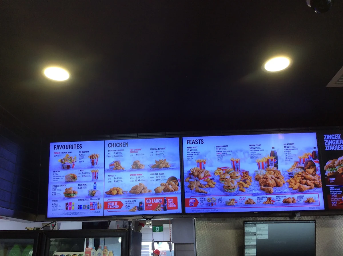 Menu, KFC Ferntree Gully