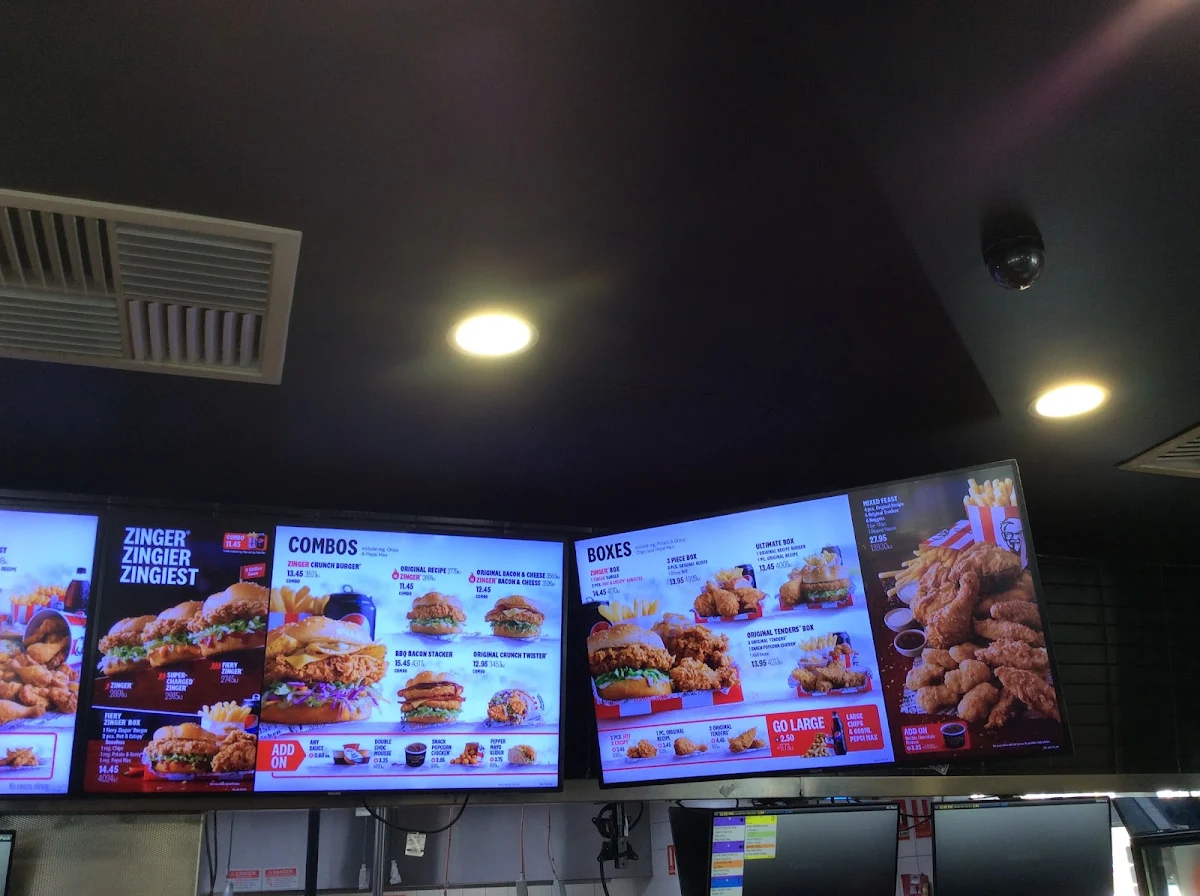Menu, KFC Ferntree Gully