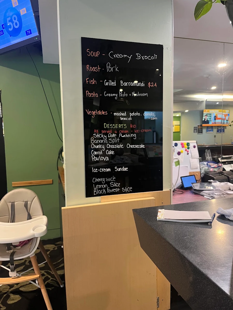 Menu, Mornington Inn