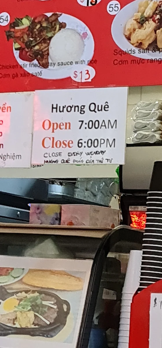 Menu, Hương Quê
