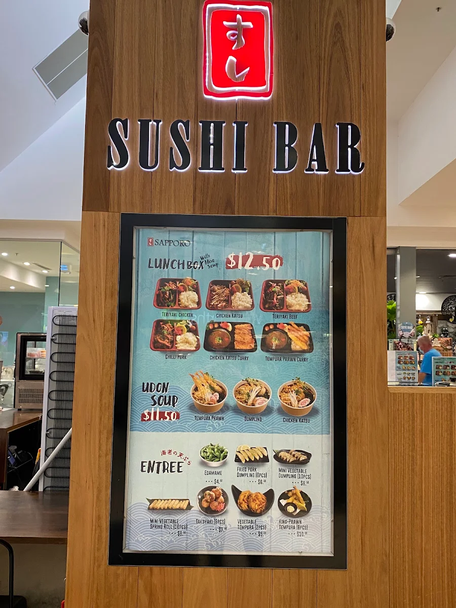 Menu, Sushi Sapporo South Penrith