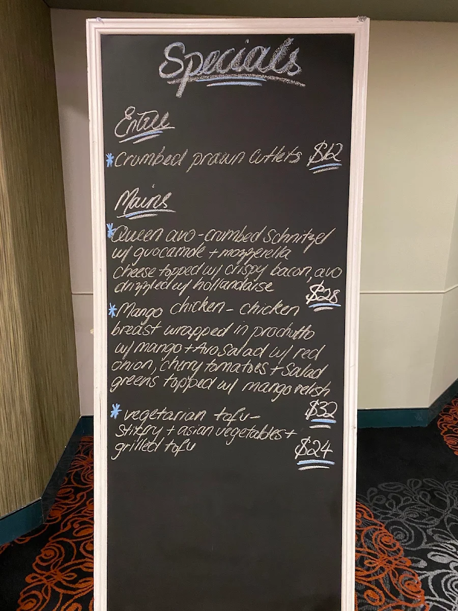Menu, Harvey Road Tavern