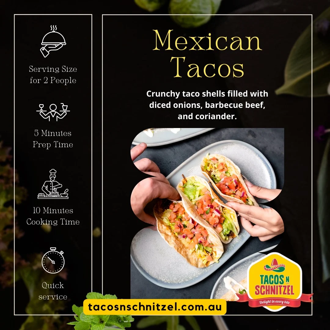 Menu, Tacos N Schnitzel
