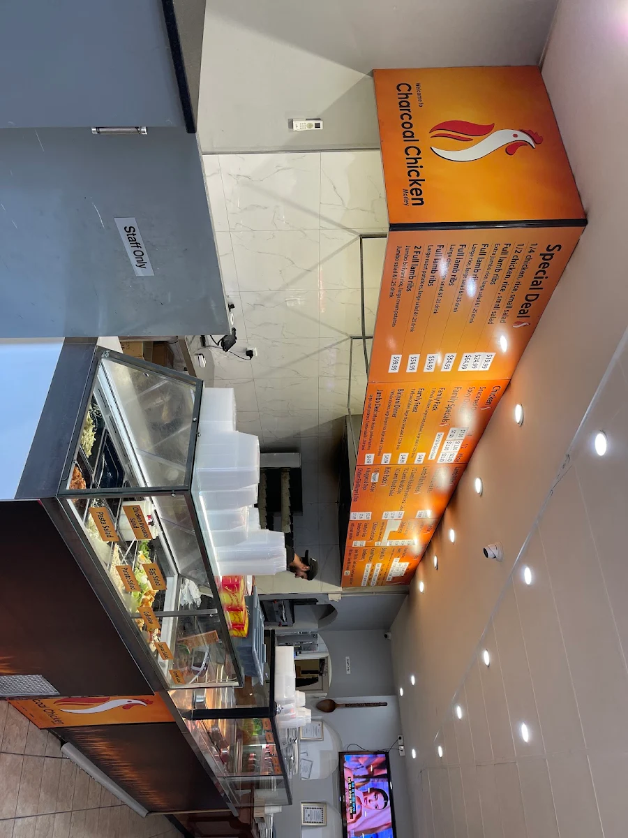 Menu, Charcoal Chicken Morley