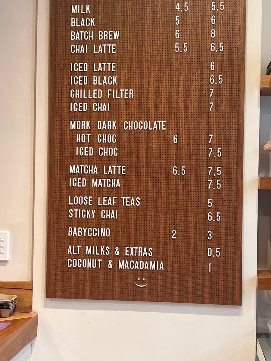 Menu, Home Croissanterie
