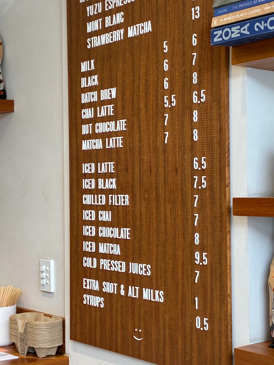 Menu, Home Croissanterie