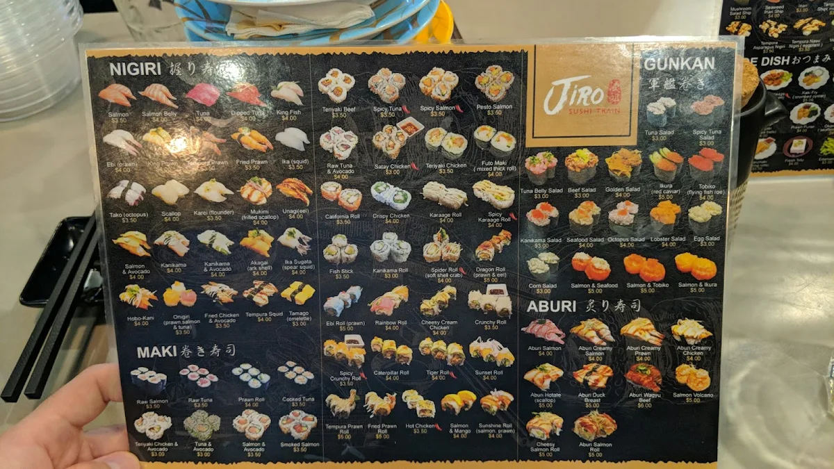 Menu, Jinsan Sushi Express - Prospect