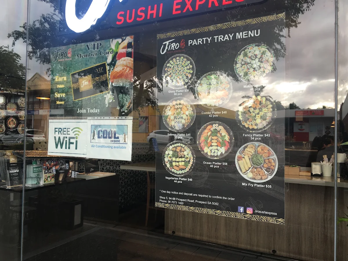 Menu, Jinsan Sushi Express - Prospect