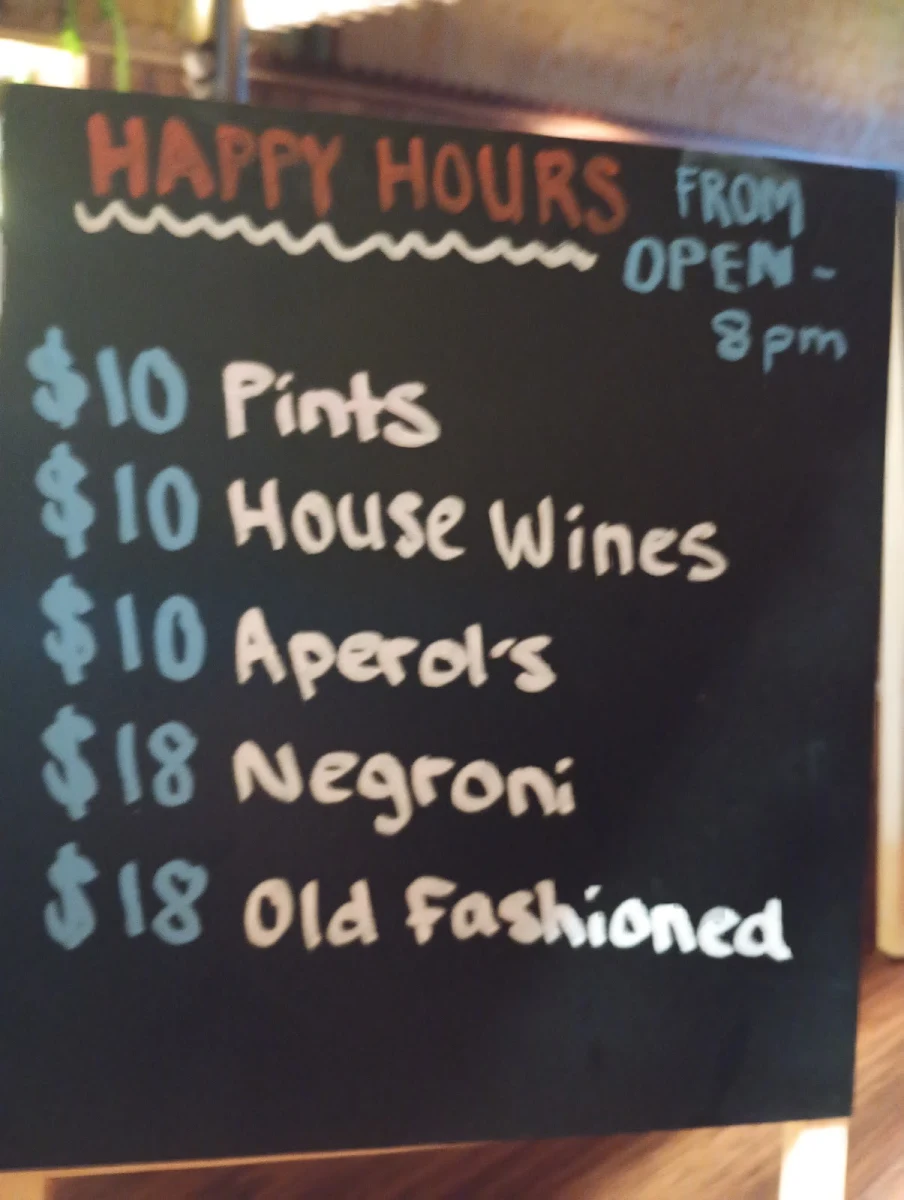 Menu, Jacket Bar