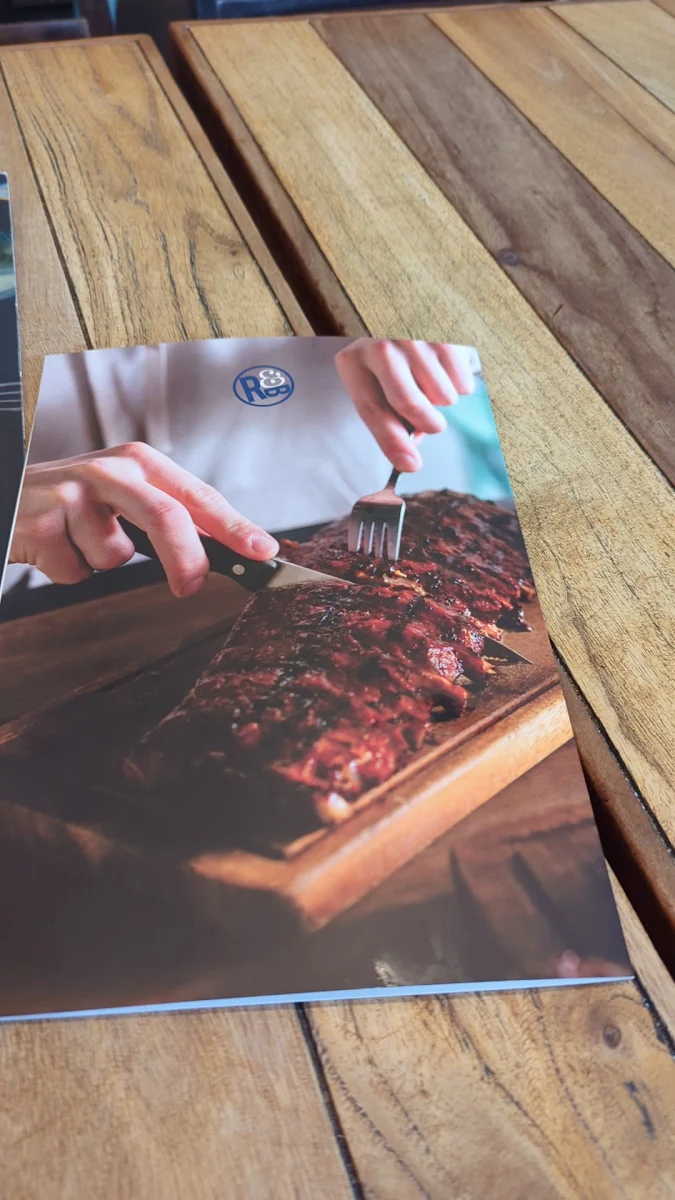 Menu, Ribs & Burgers Zetland