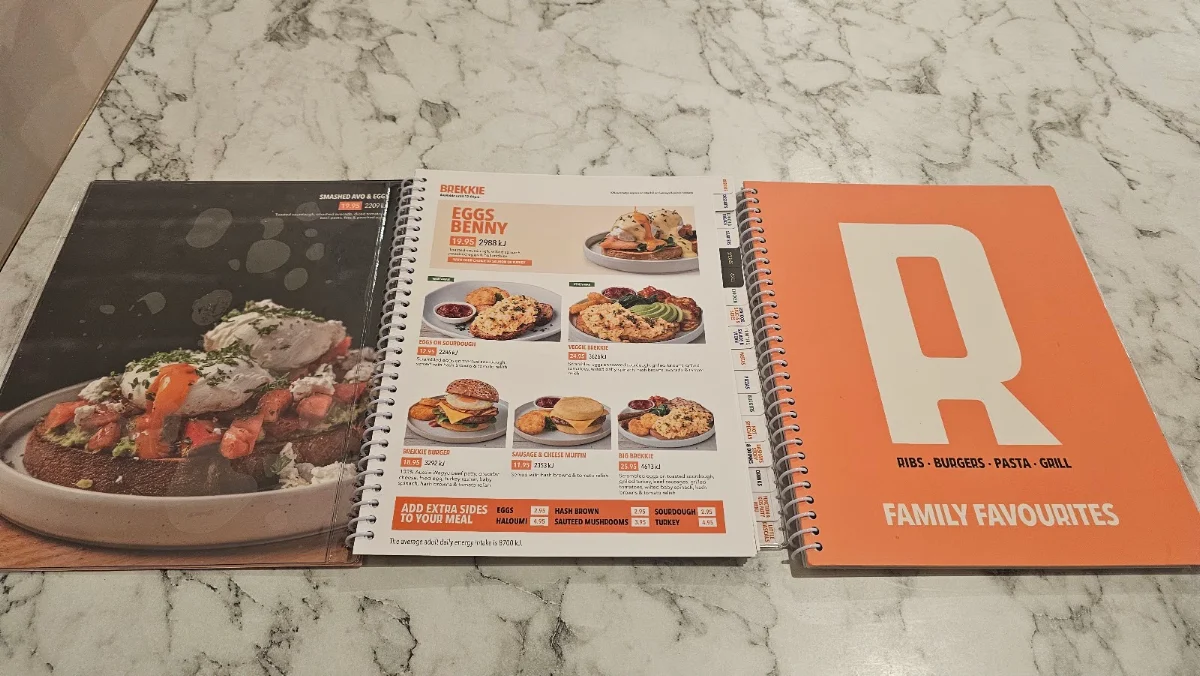 Menu, RASHAYS - Wagga Wagga