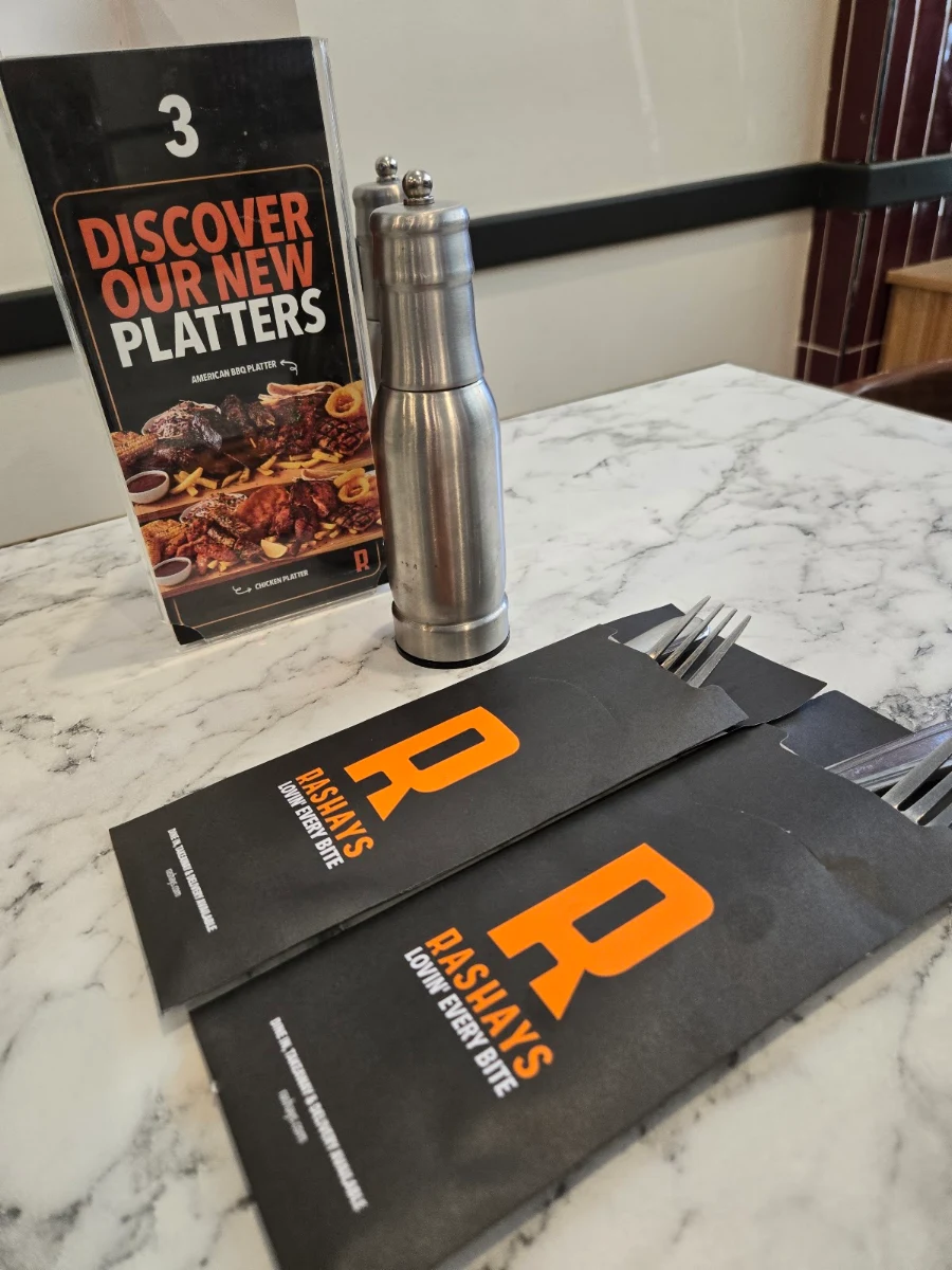 Menu, RASHAYS - Wagga Wagga