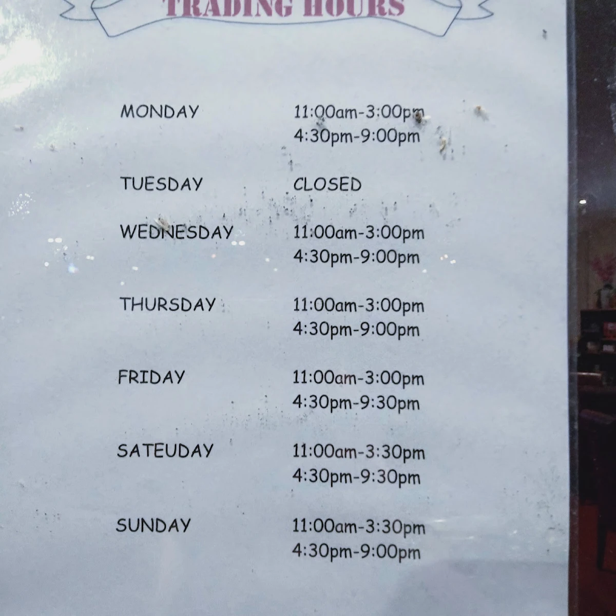 Menu, Penang Delight