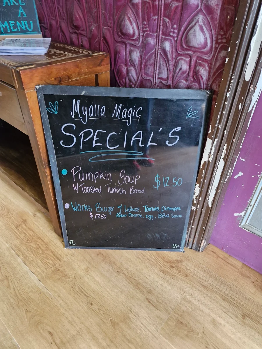 Menu, Myalla Magic