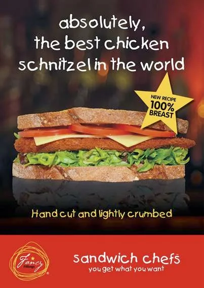 Menu, Sandwich Chefs - Greensborough
