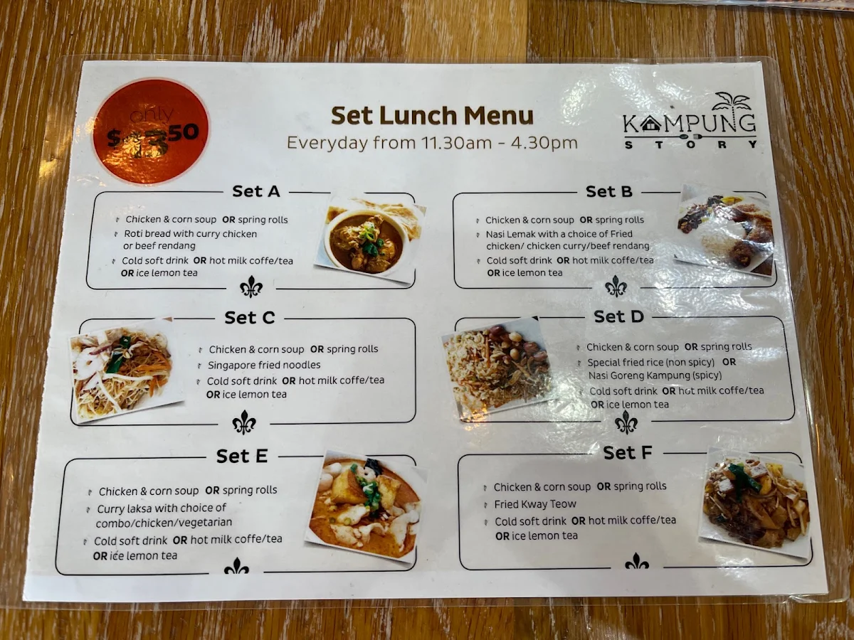 Menu, Kampung Story