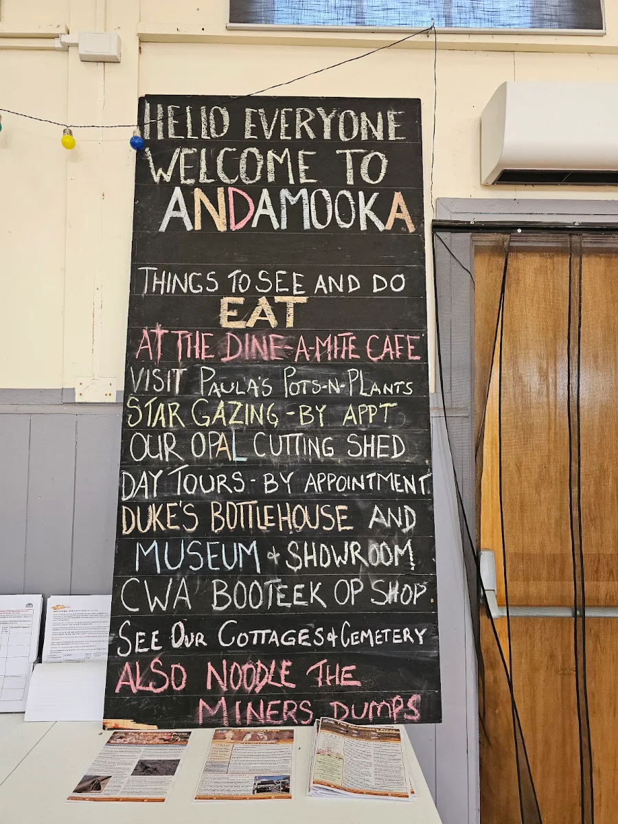 Menu, Dine-a-Mite Cafe