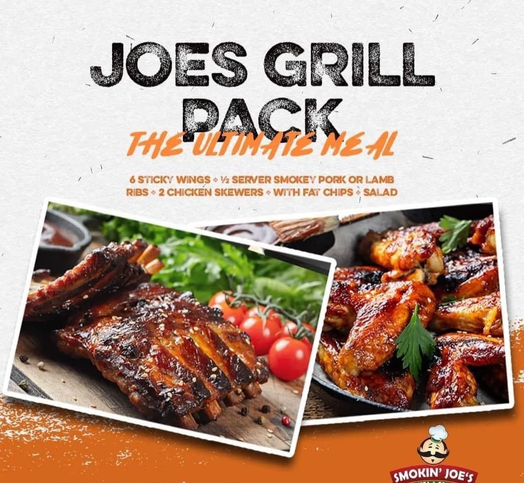 Menu, Smokin’ Joes Pizza & Grill - Lavington