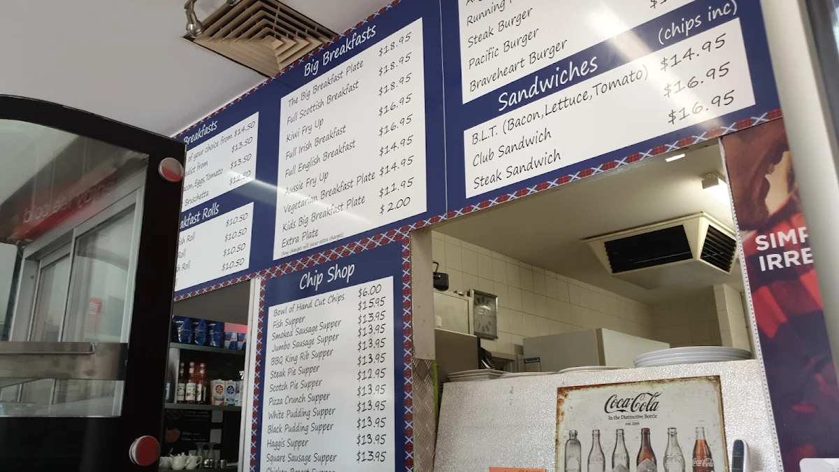 Menu, Grand Boulevard Cafe