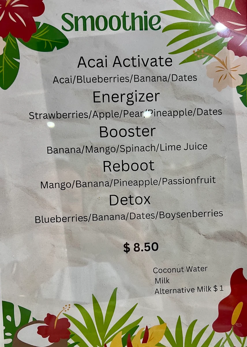 Menu, Fox & Sparrow Cafe North Sydney
