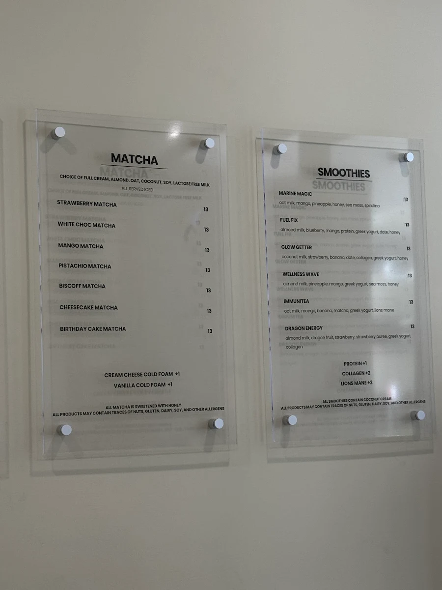 Menu, Makers Daily