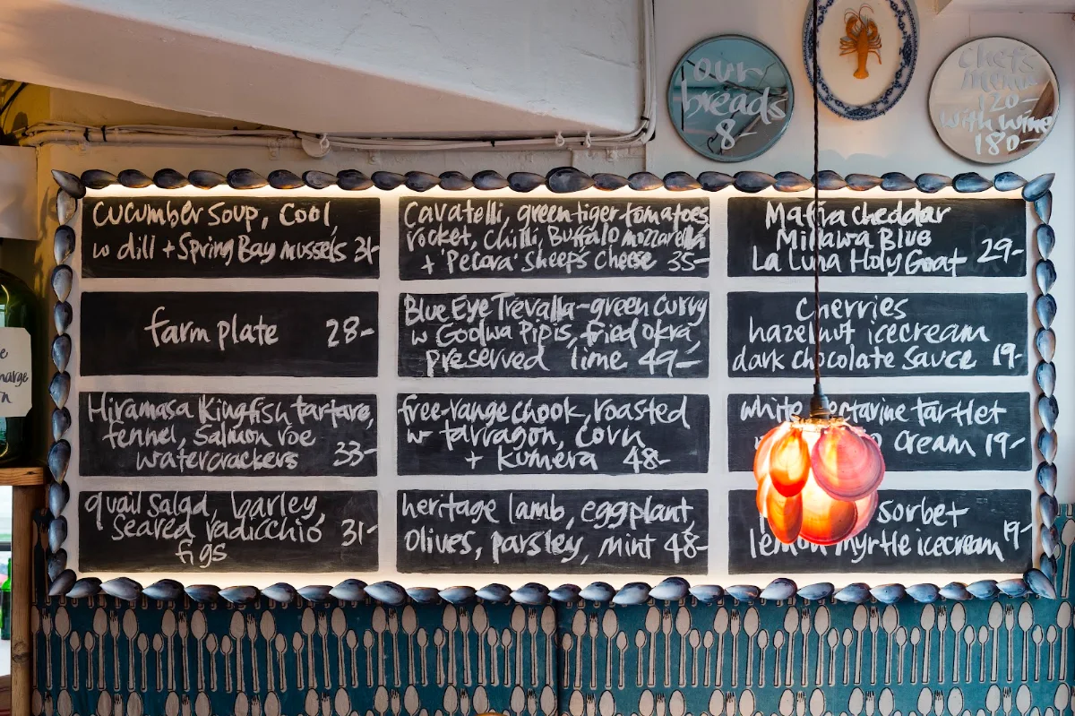 Menu, Sean's