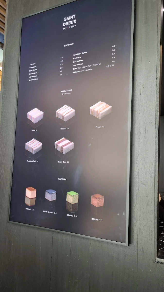 Menu, SAINT DREUX