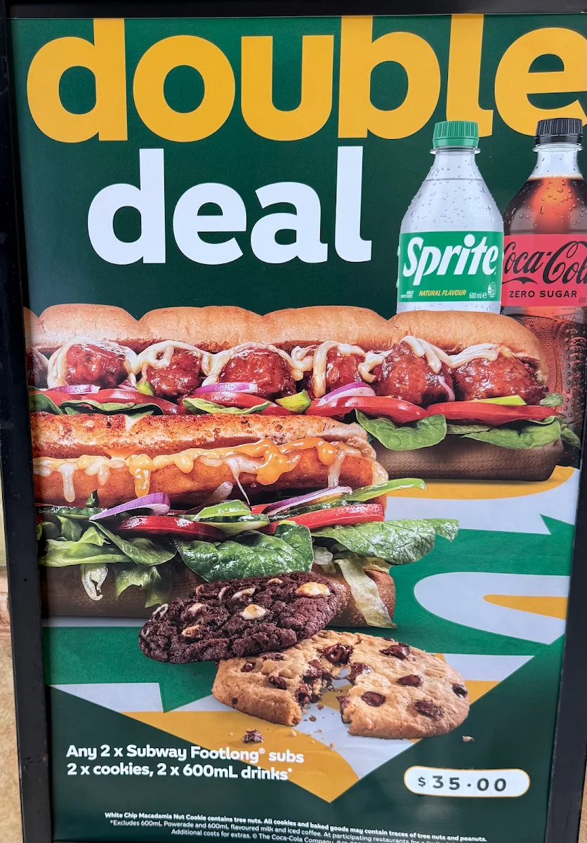 Menu, Subway