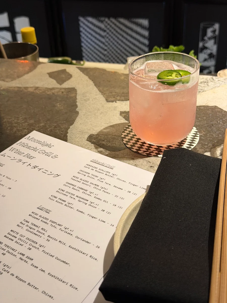 Menu, Moonlight Japanese