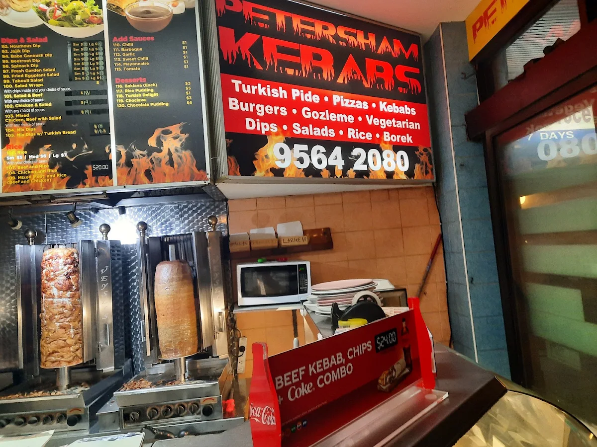 Menu, Petersham Kebab