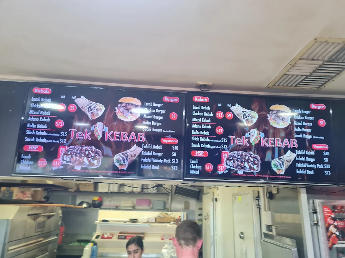 Menu, Tek Kebab Greenvale : Turkish Halal Food