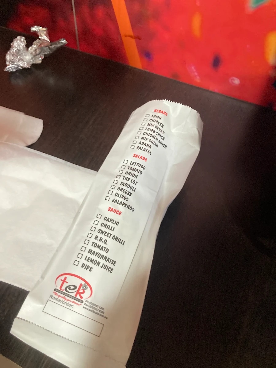 Menu, Tek Kebab Greenvale : Turkish Halal Food