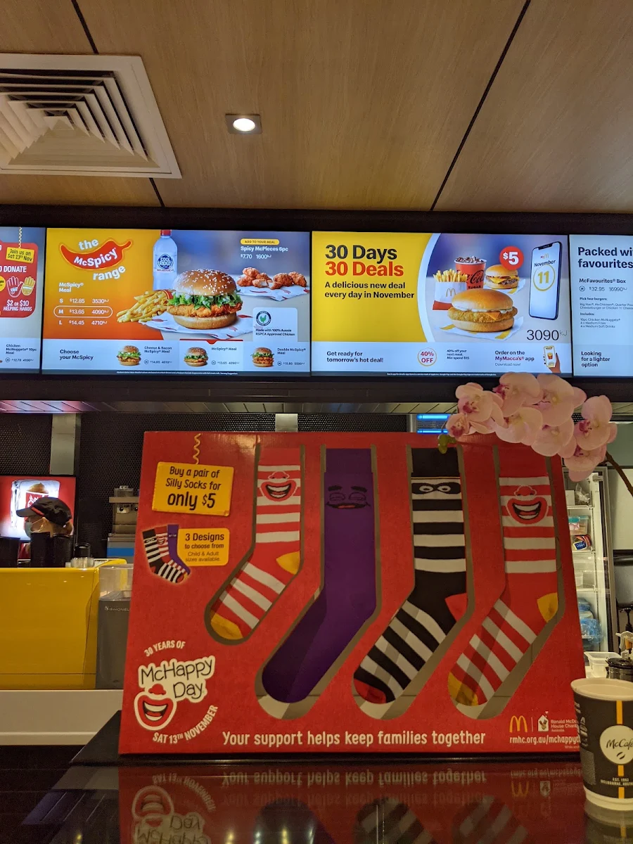 Menu, McDonald's Taren Point