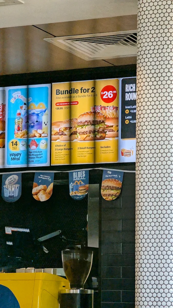 Menu, McDonald's Taren Point
