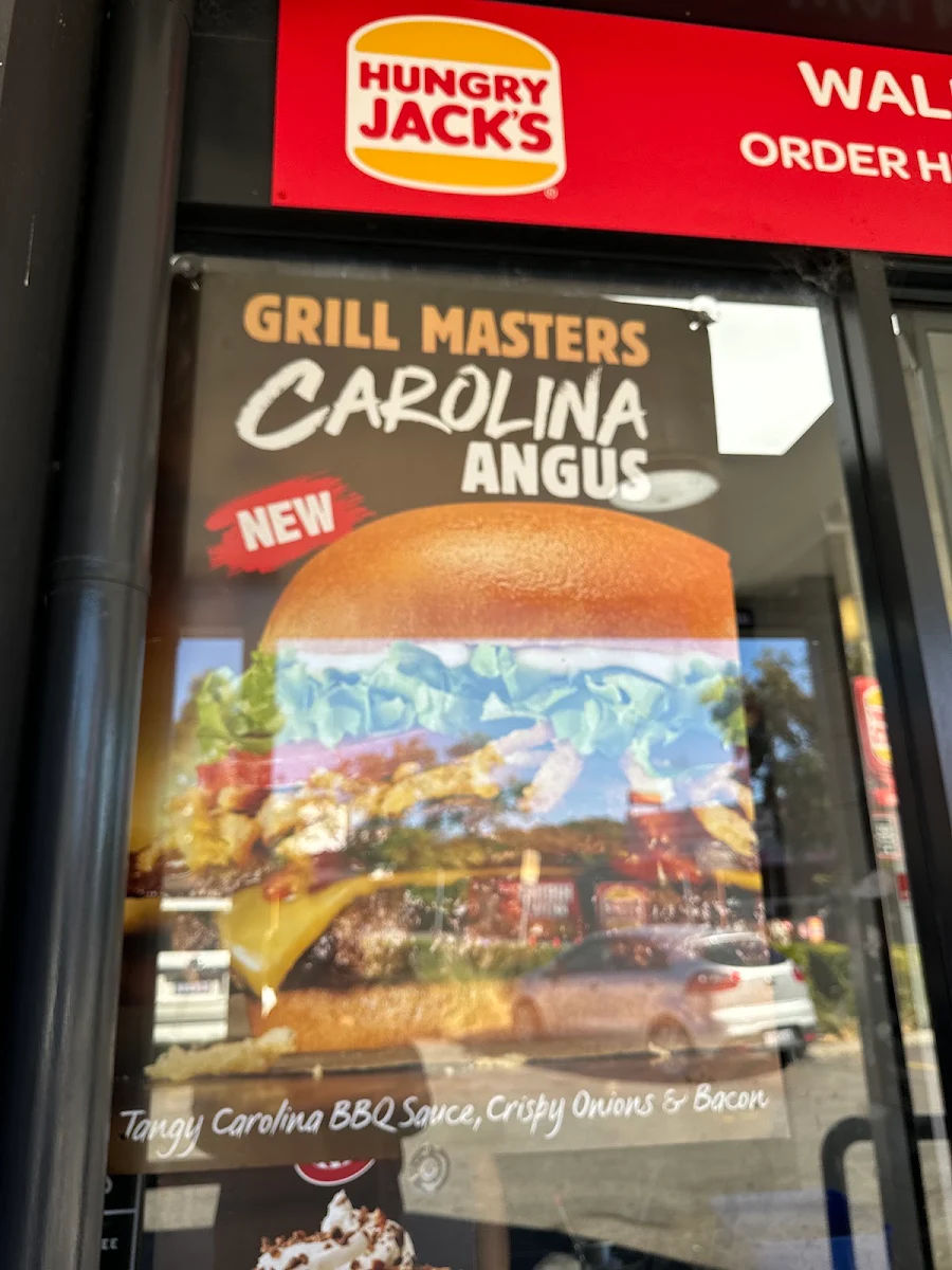 Menu, Hungry Jack's Burgers Mount Lawley