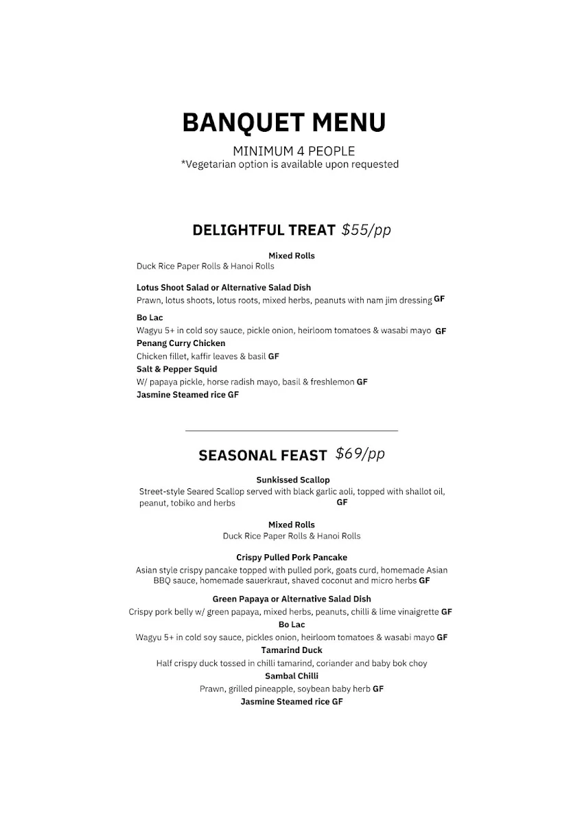 Menu, Phamous Kitchen